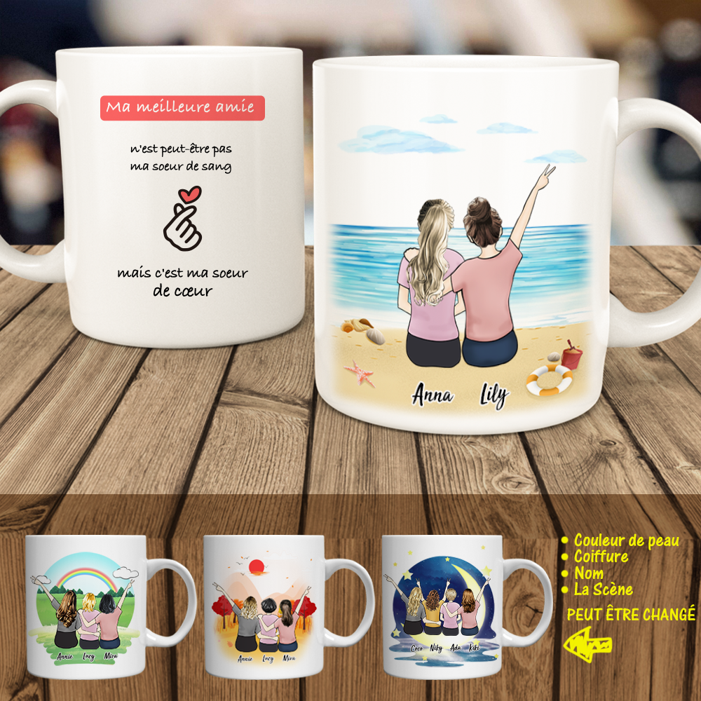 Mug personnalisé original à offrir à votre meilleure amie